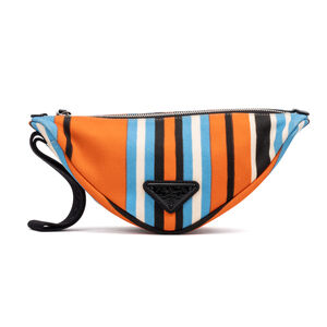 Prada Triangle Logo Zip Crossbody